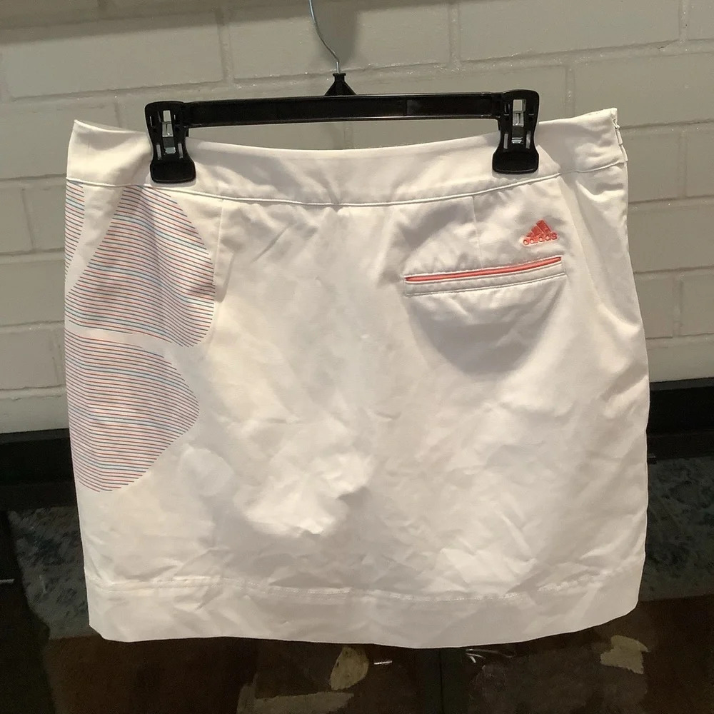 #13 Sporty and Fun Adidas Clima Cool White Skort Size 8 - Picture 5 of 6